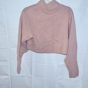Wilfred blush pink cropped wool sweater. Like new size small.